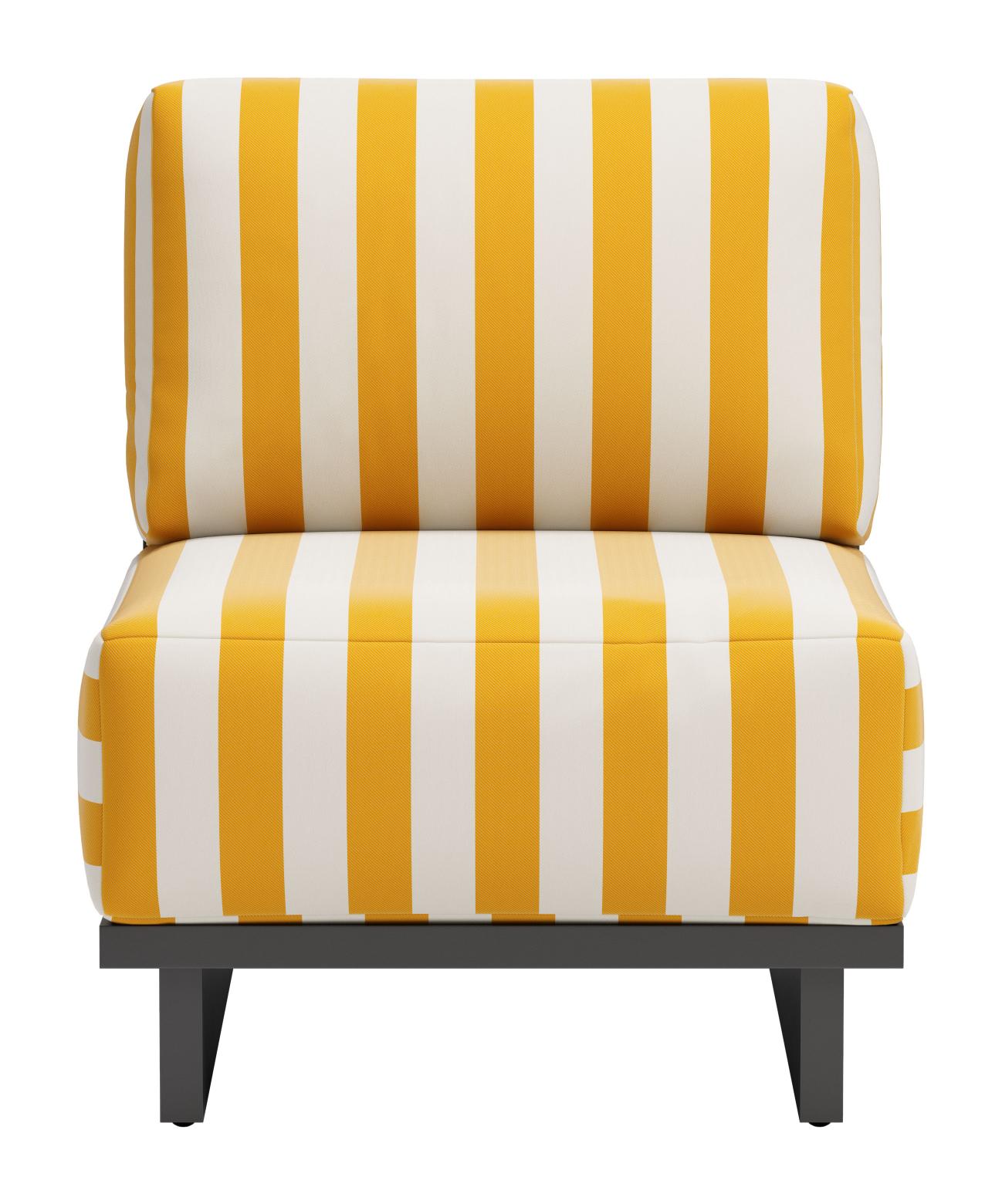 Zuo Modern Shoreline Accent Chair in Yellow