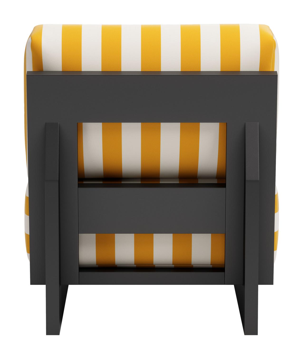 Zuo Modern Shoreline Accent Chair in Yellow