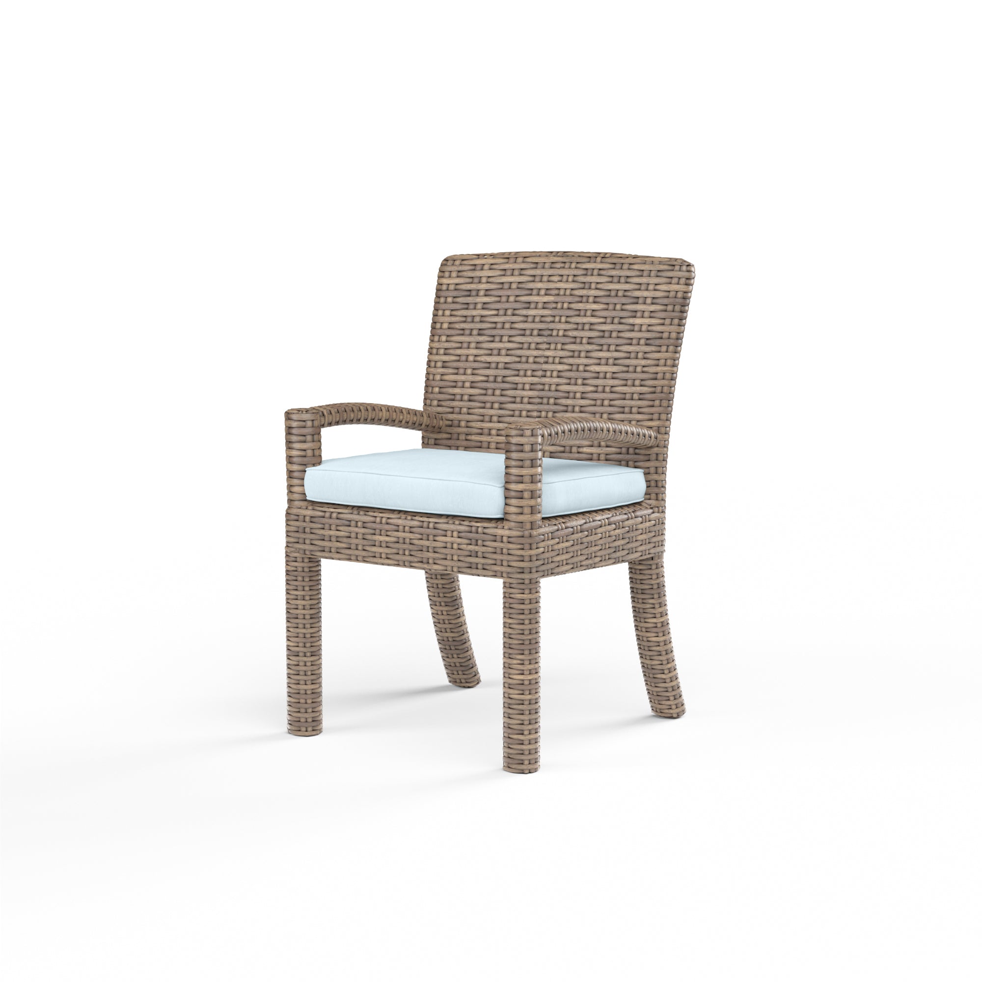 Sunset West Havana Dining Chair in Canvas Flax with Self Welt