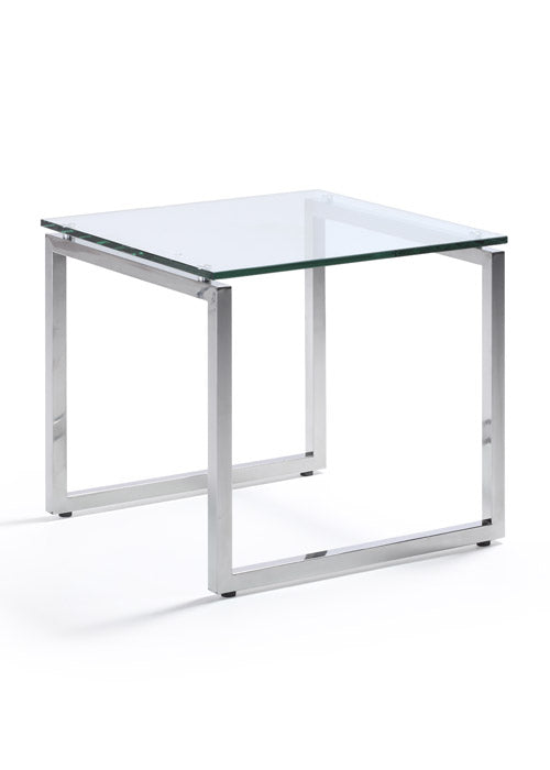 Woodstock Marketing Sly End Table Tempered Glass Top