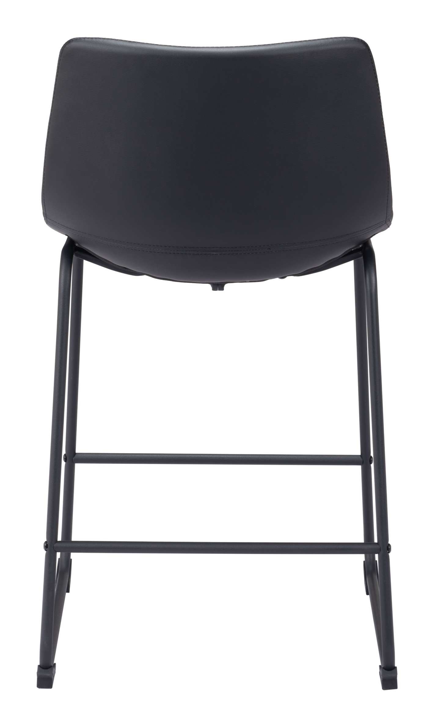 Zuo Modern Smart Counter Stool in Black/Ivory/Charcoal/Vintage Espresso
