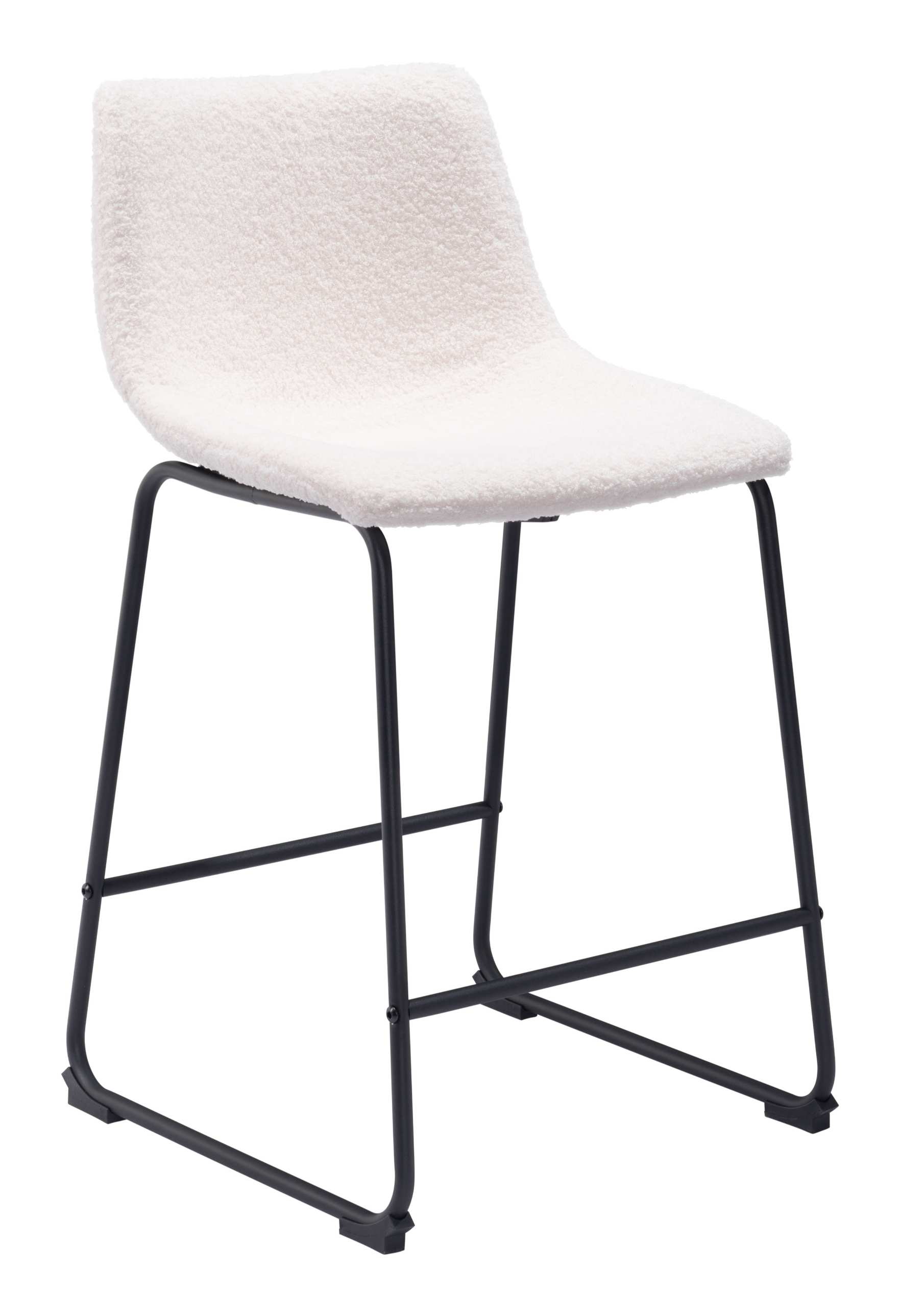 Zuo Modern Smart Counter Stool in Black/Ivory/Charcoal/Vintage Espresso