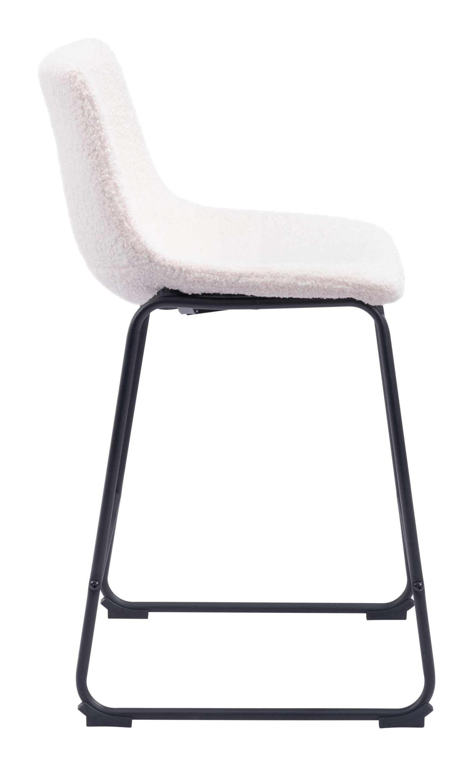 Zuo Modern Smart Counter Stool in Black/Ivory/Charcoal/Vintage Espresso