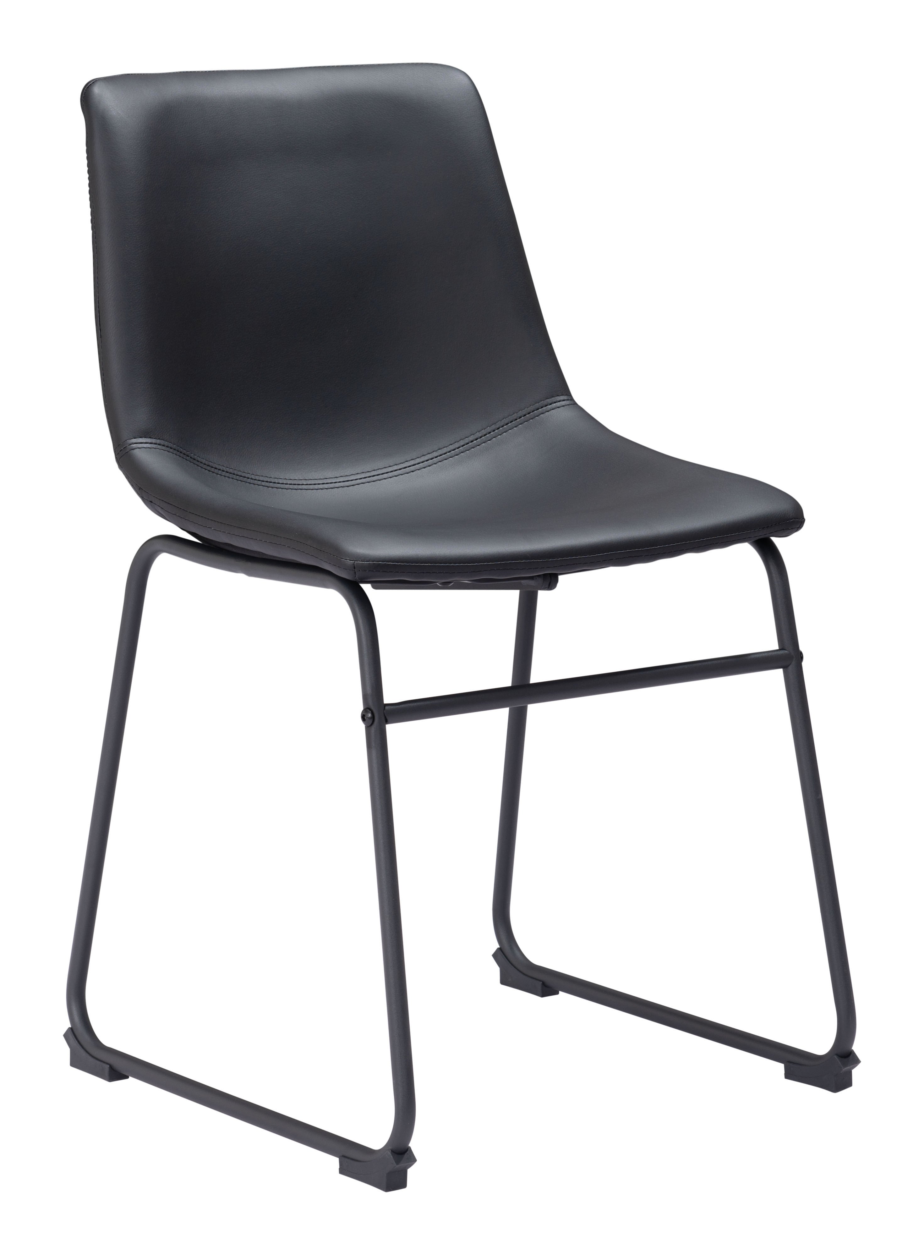 Zuo Modern Smart Dining Chair in Black/Ivory/Charcoal