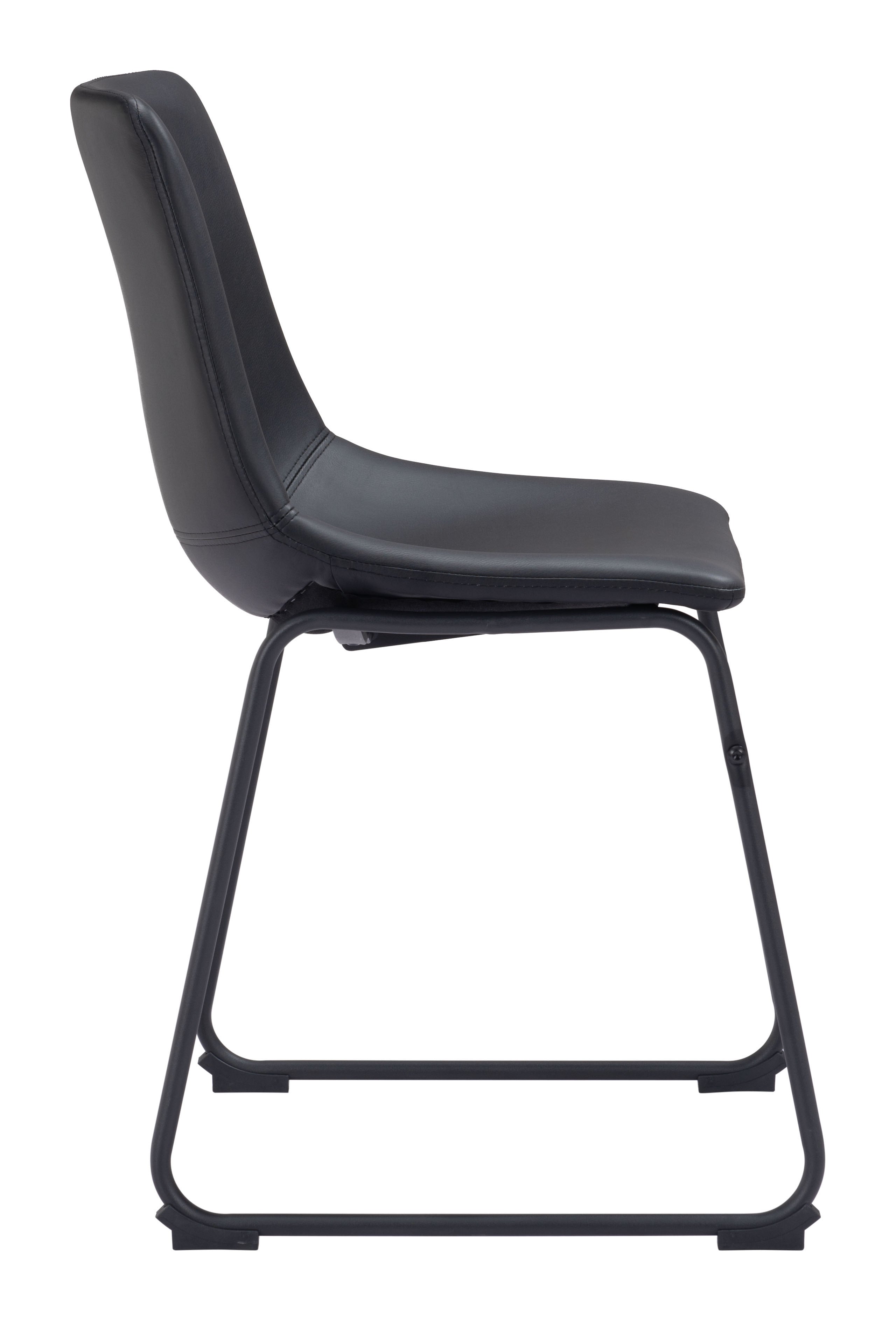 Zuo Modern Smart Dining Chair in Black/Ivory/Charcoal
