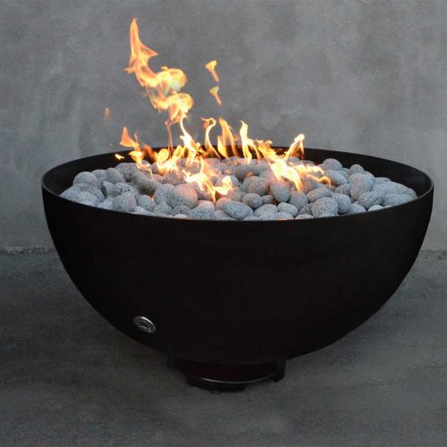 The Outdoor Plus Sonoma Concrete Fire Pit, Liquid Propane, Ash, Match Lit with Flame Sense System, Sonoma, Concrete, Outdoor