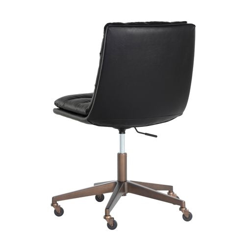 Sunpan Stinson Office Chair Bravo Black / Cognac / Cream