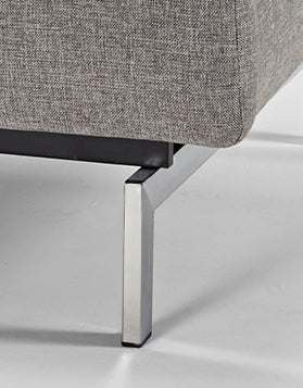 Innovation Living Dublexo Sofa With Arms in Dark Wood/Stainless Steel
