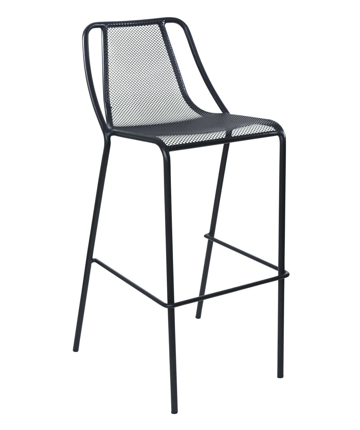 BFM Seating Kingston Barstool - Powder Coated Steel - Black