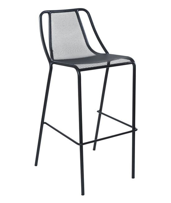 BFM Seating Kingston Barstool - Powder Coated Steel - Black