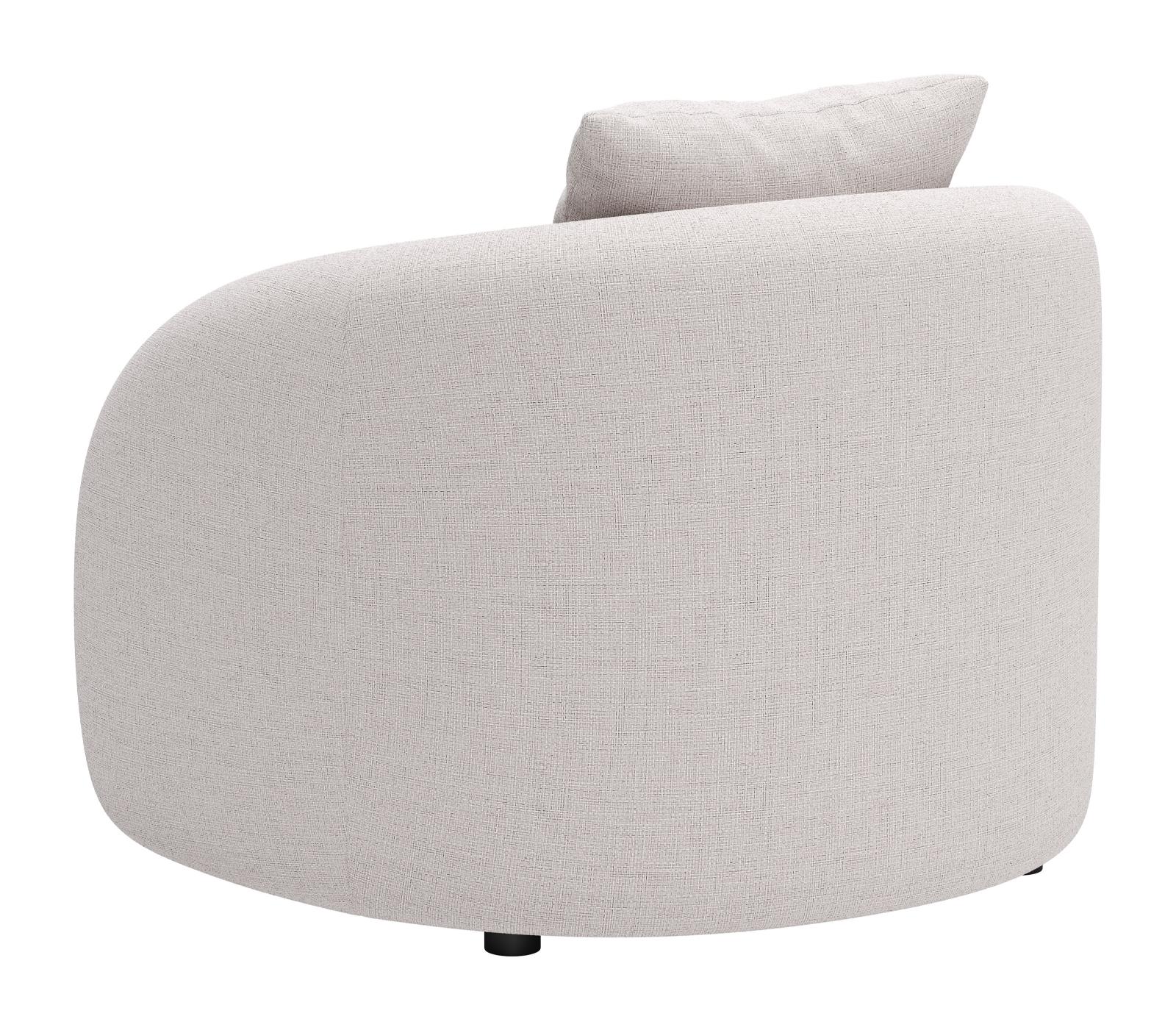 Zuo Modern Sunny Isles Accent Chair in Beige