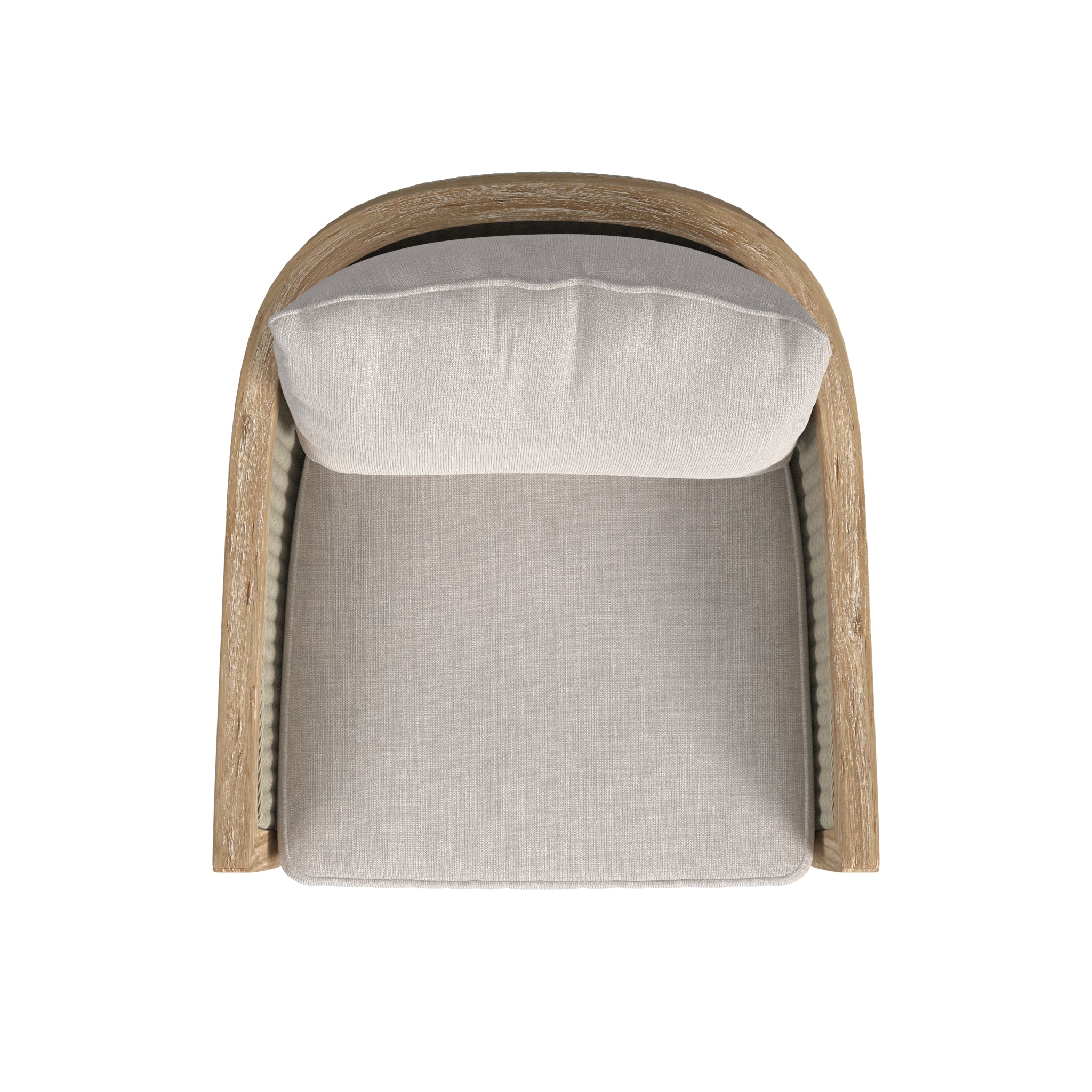 Sunset West Cambria Club Chair in Canvas Canvas with Self Welt
