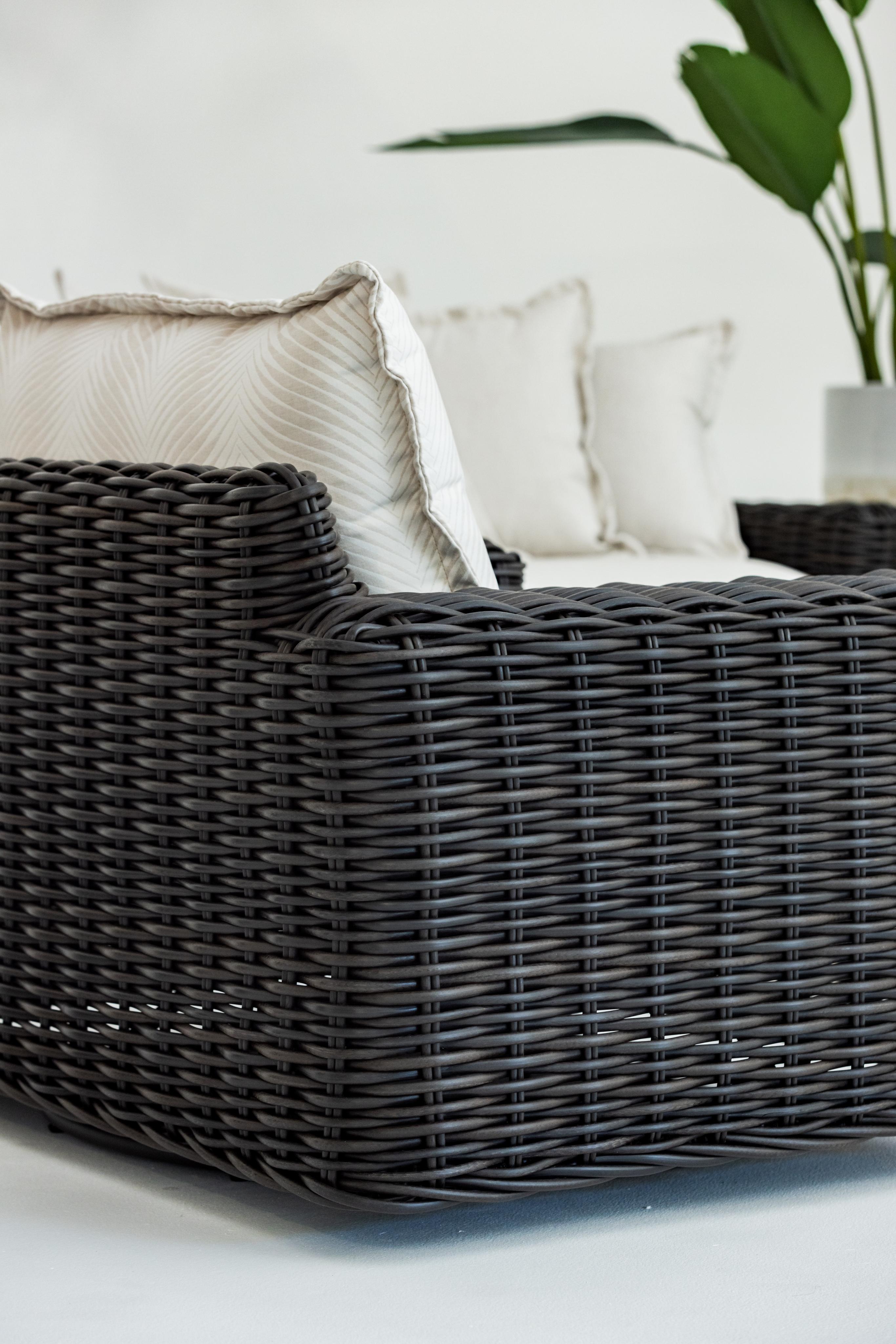 Sunset West Cabo Oversized Club Chair in Soothe Pearl with Flange Welt