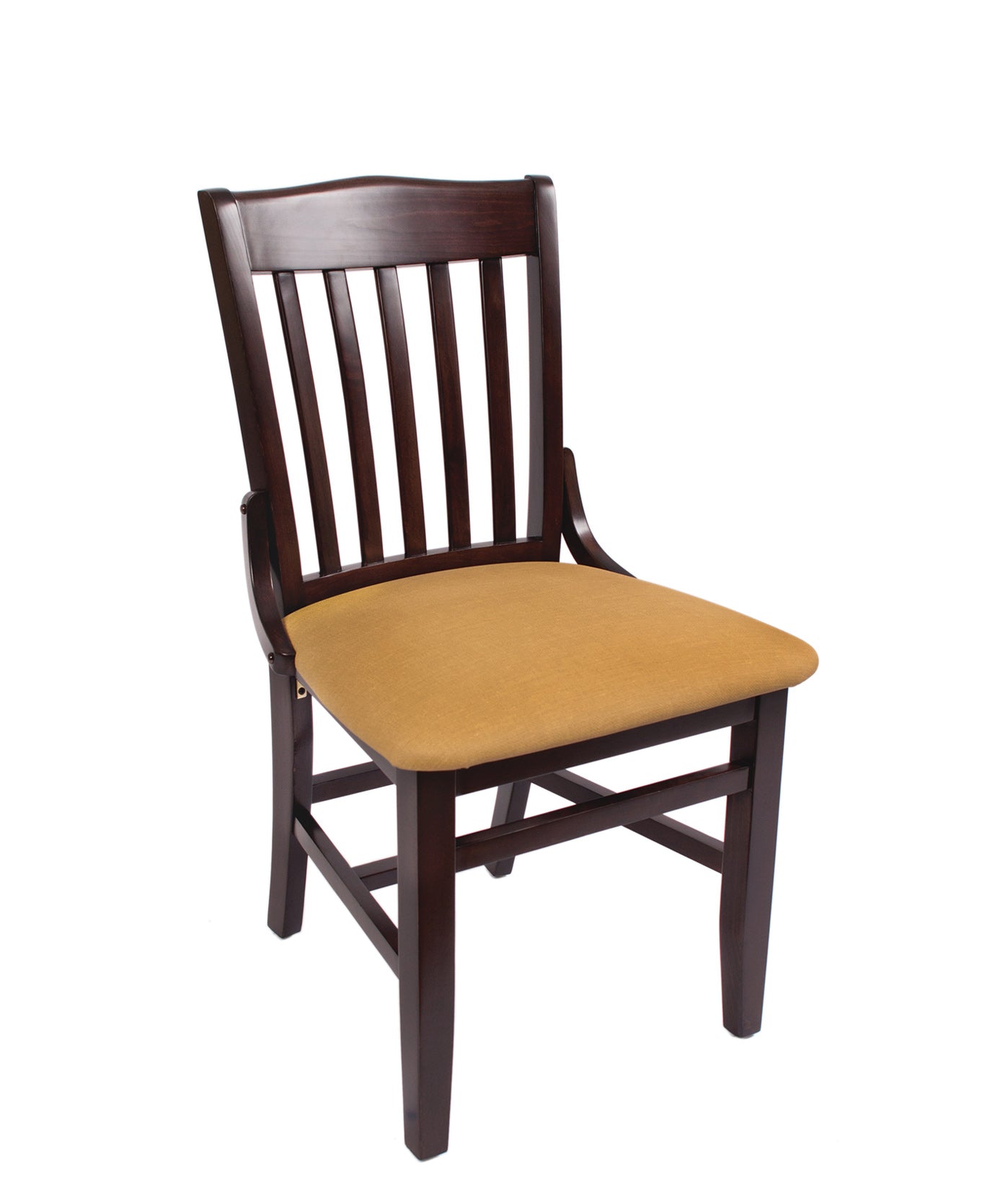 BFM Seating Cornell Chair In Black Stain/Dark Walnut Finish