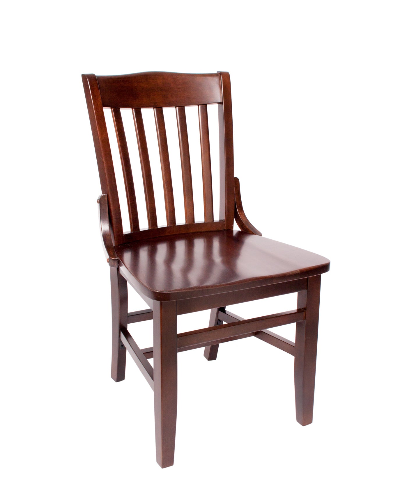 BFM Seating Cornell Chair In Black Stain/Dark Walnut Finish