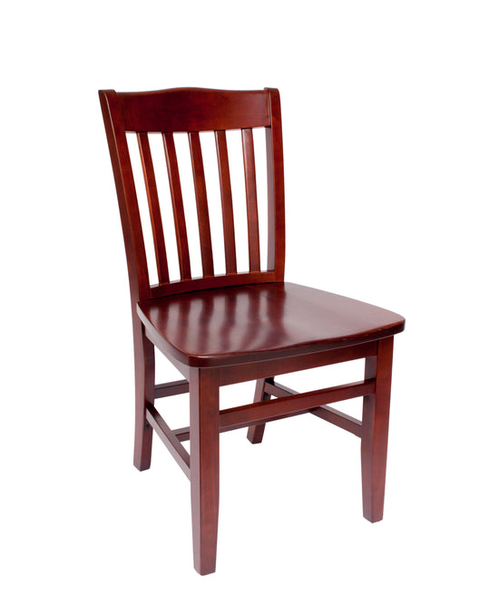 BFM Seating Columbia Chair In Black Stain/Dark Walnut
