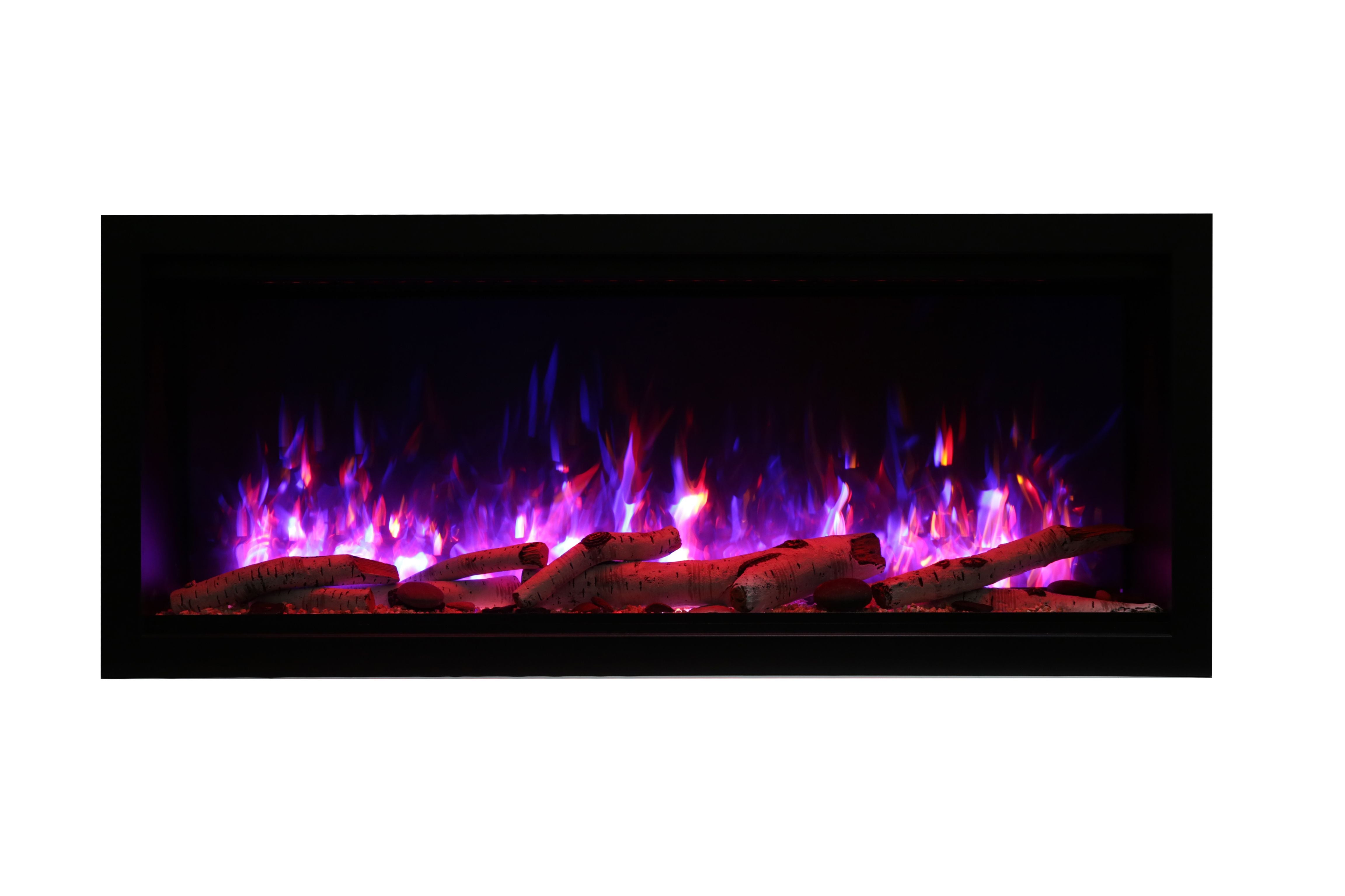 Amantii 50" Extra Tall Clean Face Electric Built-in With Black Steel Surround