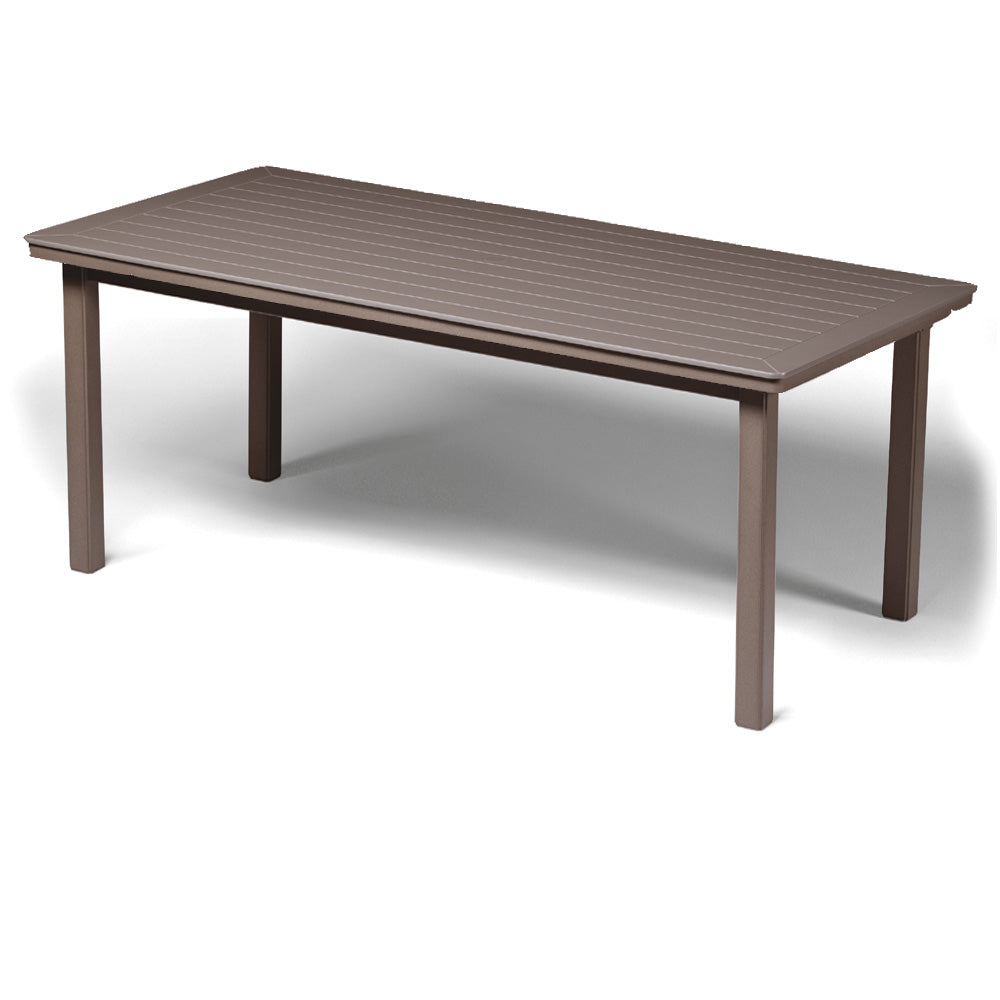 Dining Height Table LegsTextured WhiteSlatted Graphite