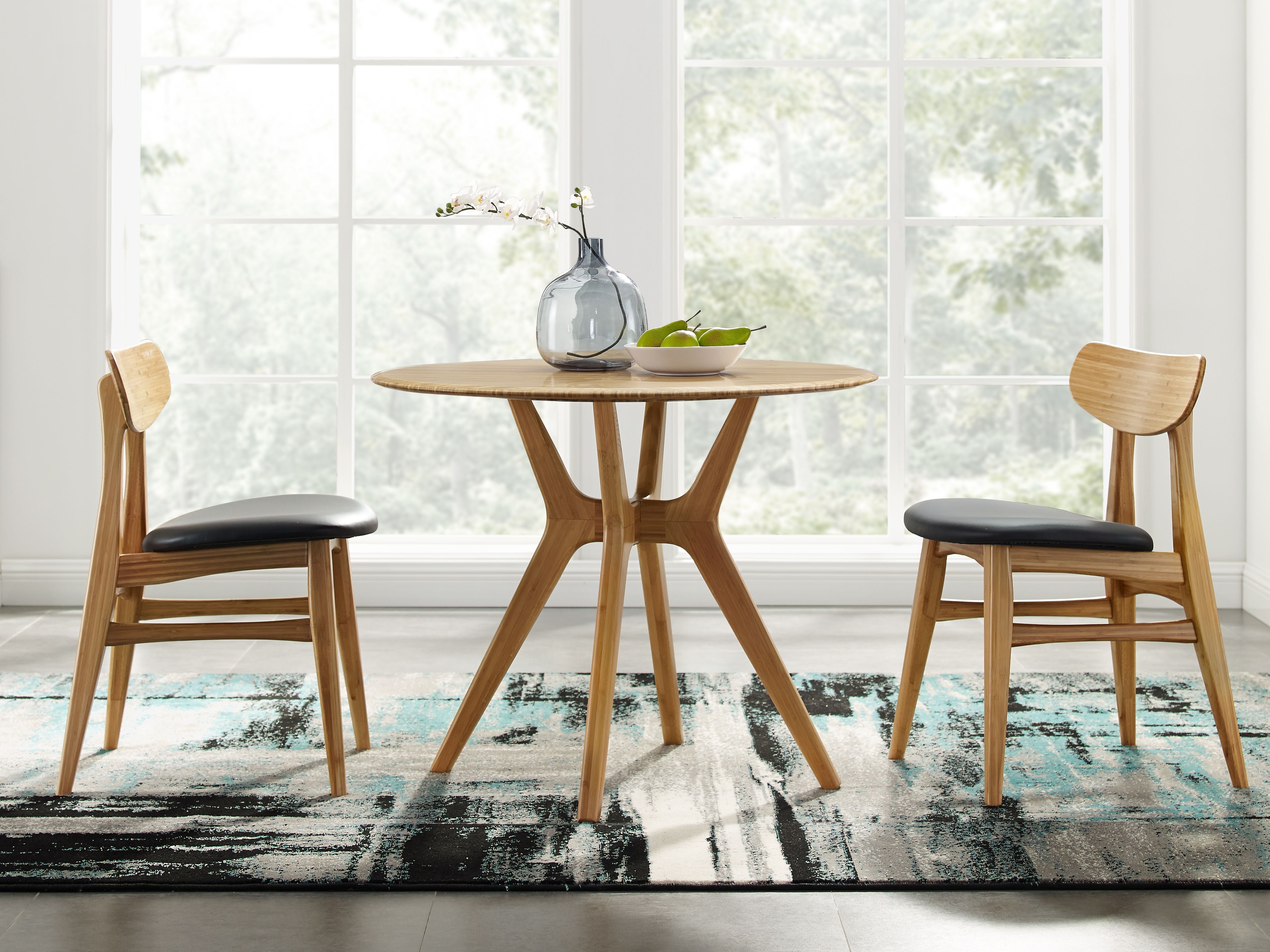 Greenington Cassia Dining Chair With Leather Seat Caramelized - Set of Two