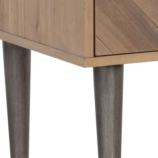 Sunpan Greyson Nightstand in Light / Smoke Acacia
