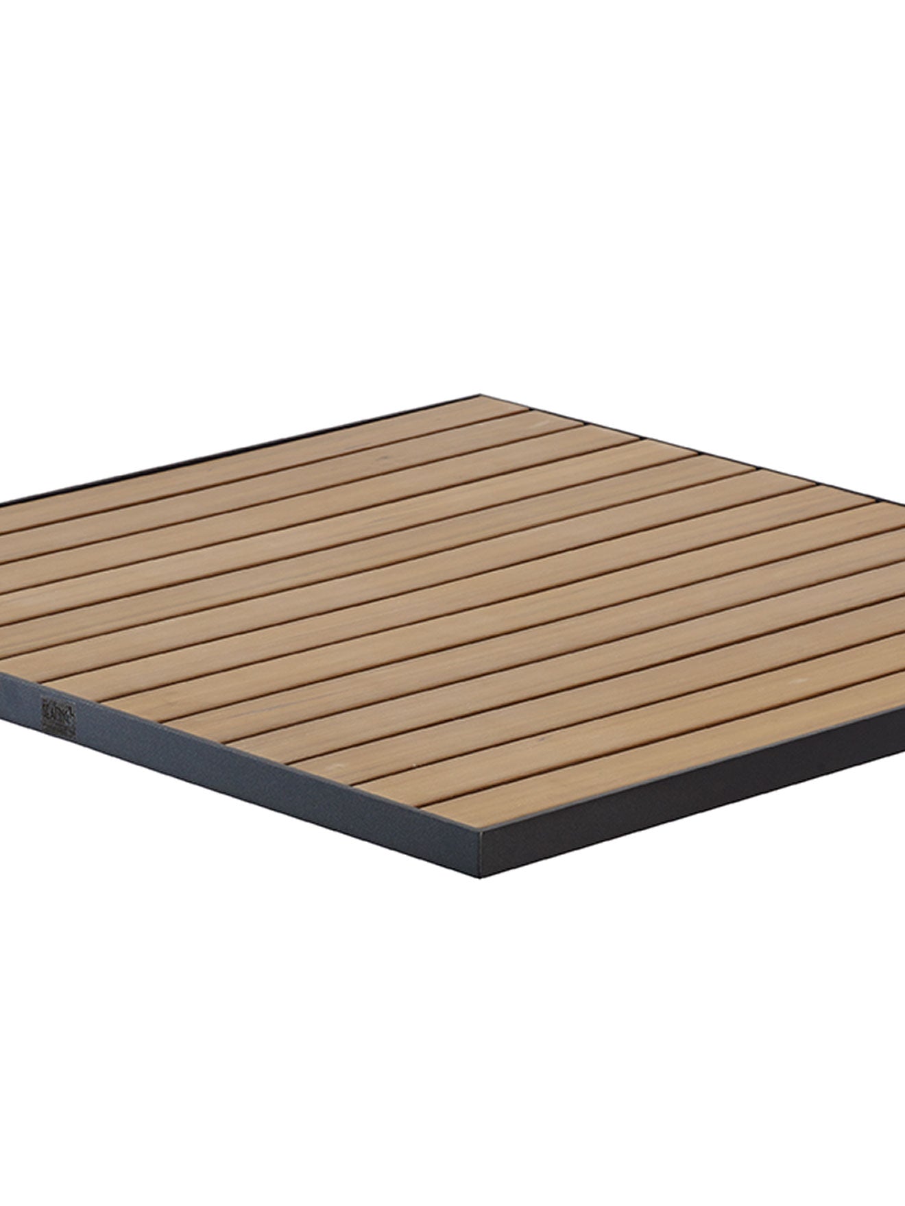 Florida Seating TA-PT Tops Faux Teak / Aluminum Edge - Square