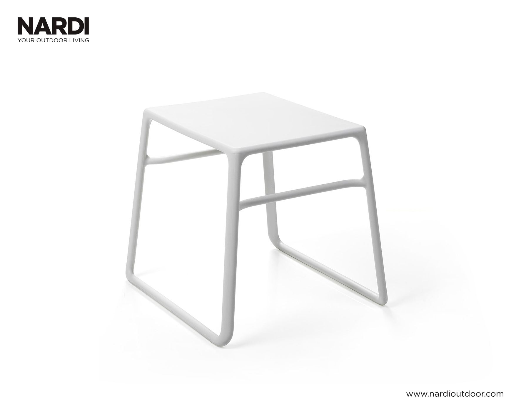 Nardi Pop Side Table In Bianco/Antracite/Caffe/Tortora
