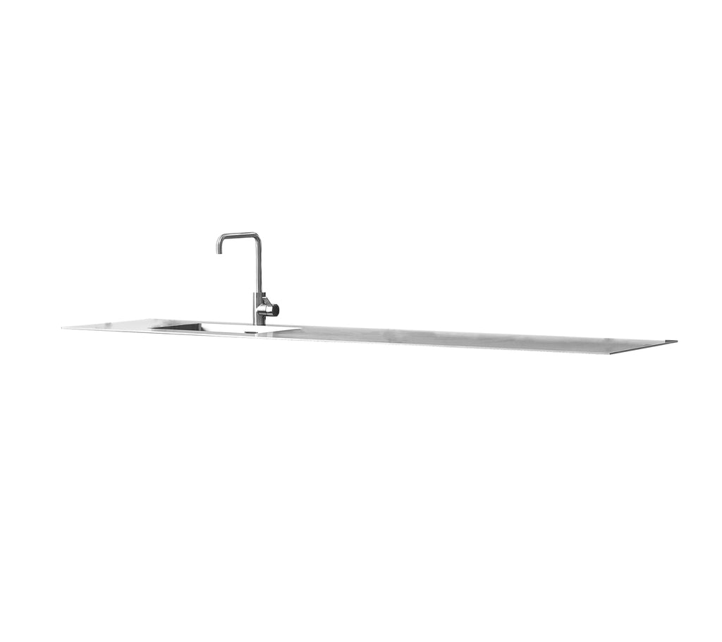 Cane-Line Kitchen Table Top Incl. Sink And Fixtures