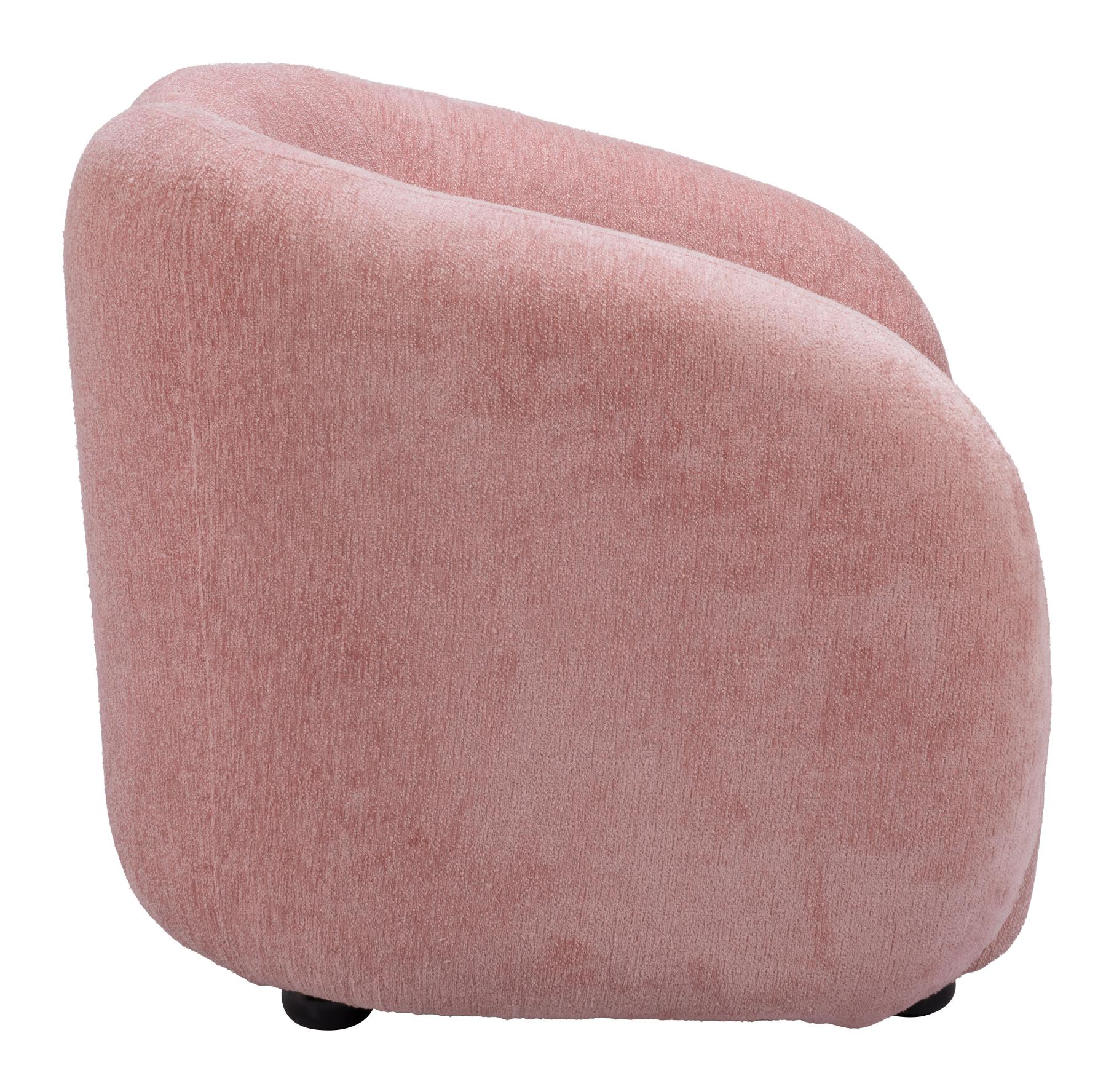 Zuo Modern Tallin Accent Chair in Mauve Pink