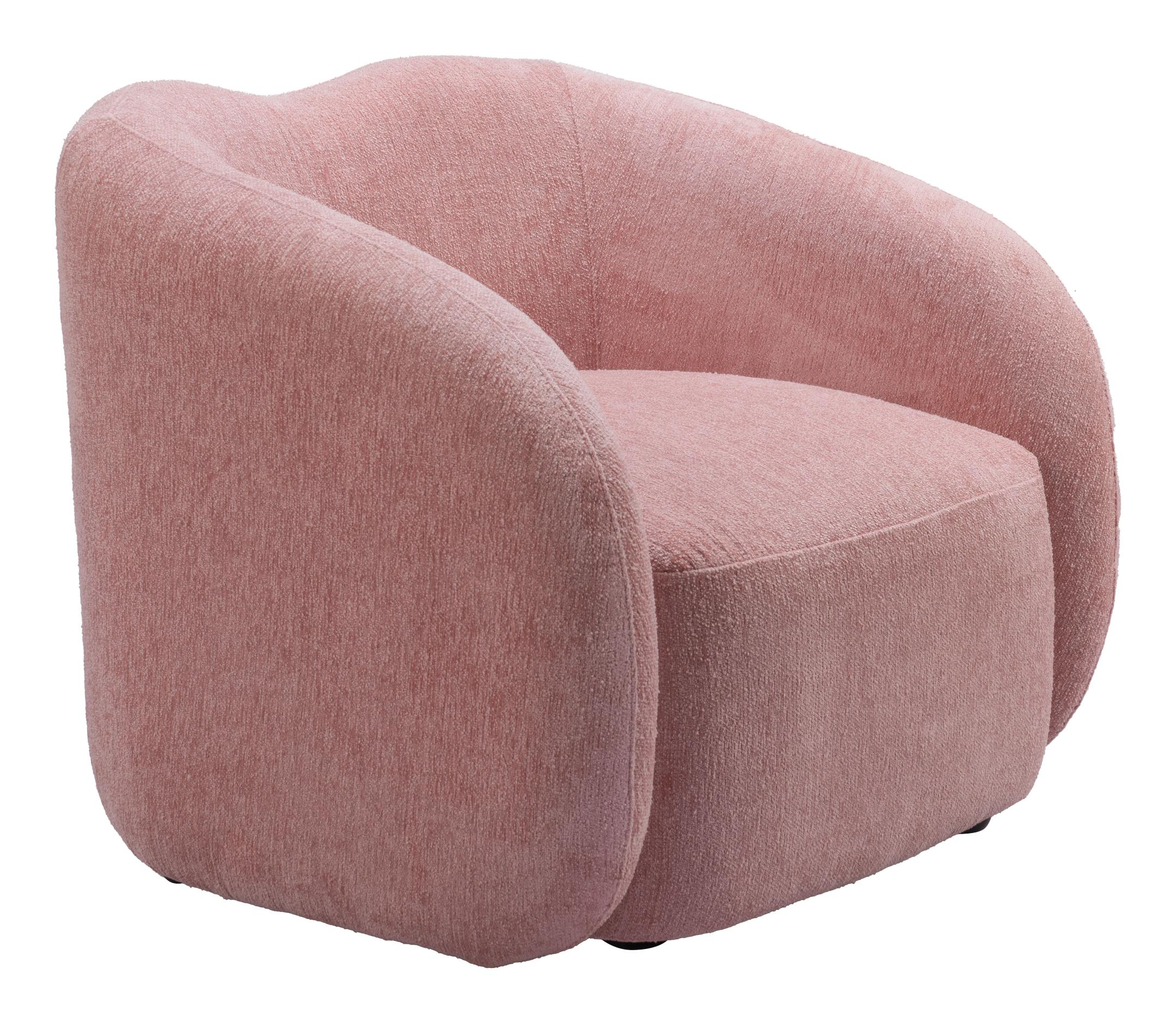 Zuo Modern Tallin Accent Chair in Mauve Pink