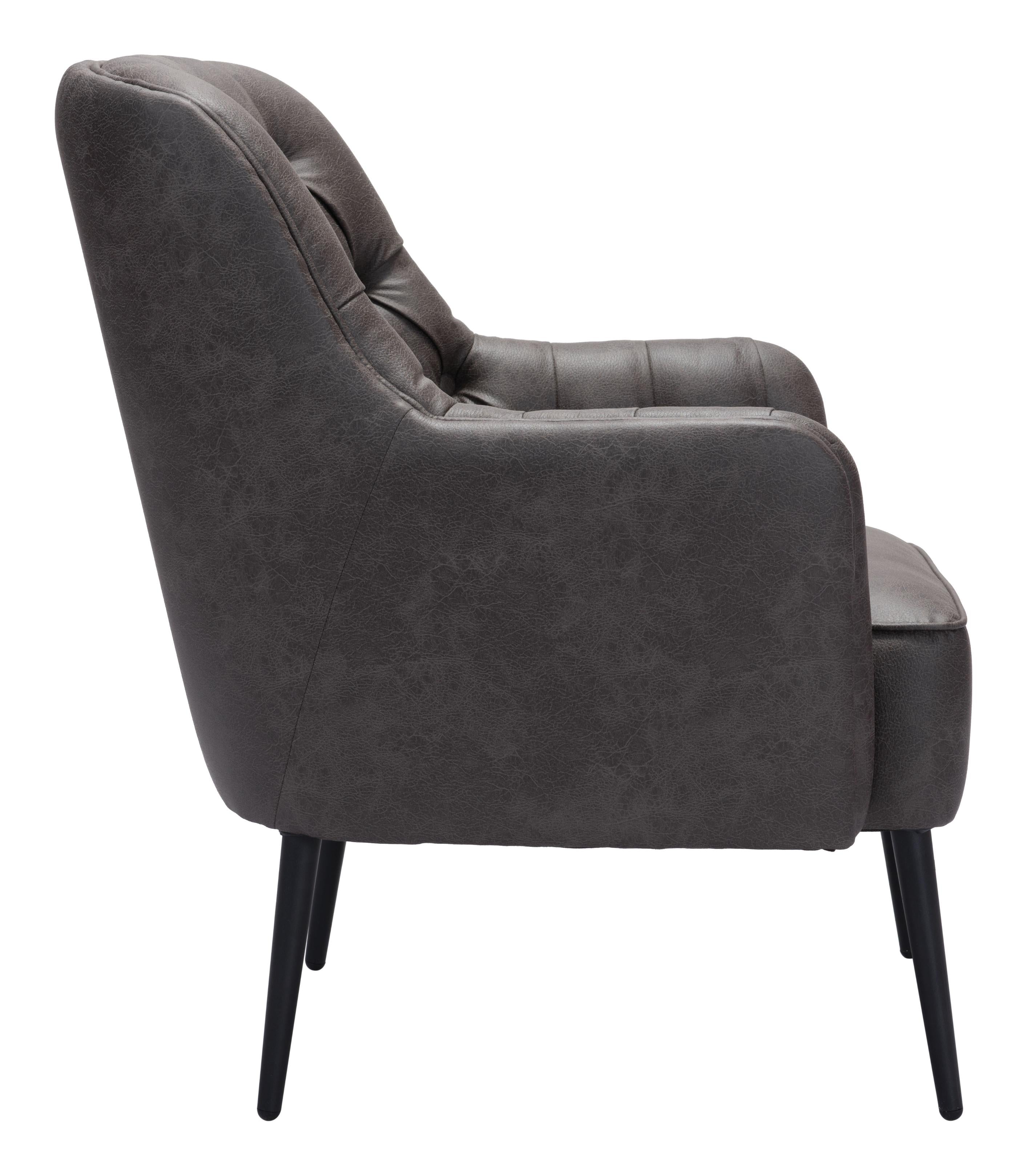 Zuo Modern Tasmania Accent Chair Vintage in Brown/Black