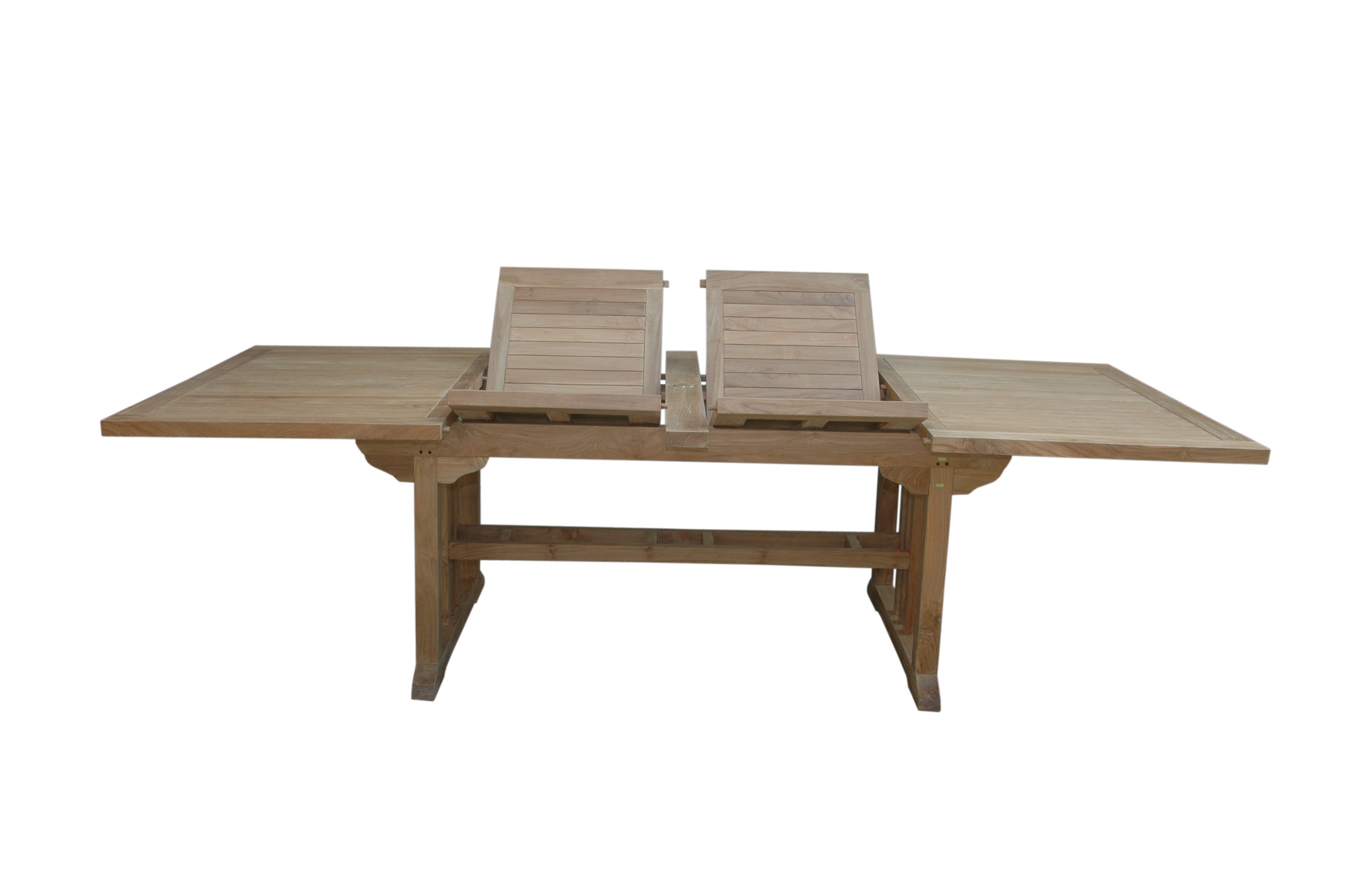 Anderson Teak Sahara 106" Rectangular Double Ext. Table