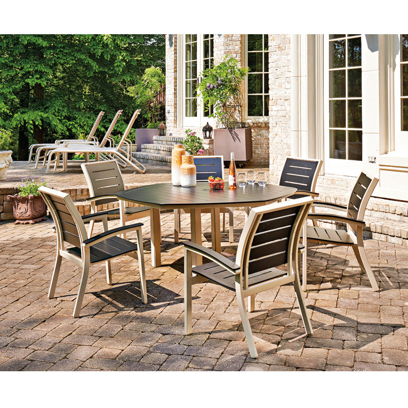 Dining Height Table LegsTextured BeachwoodSlatted Graphite