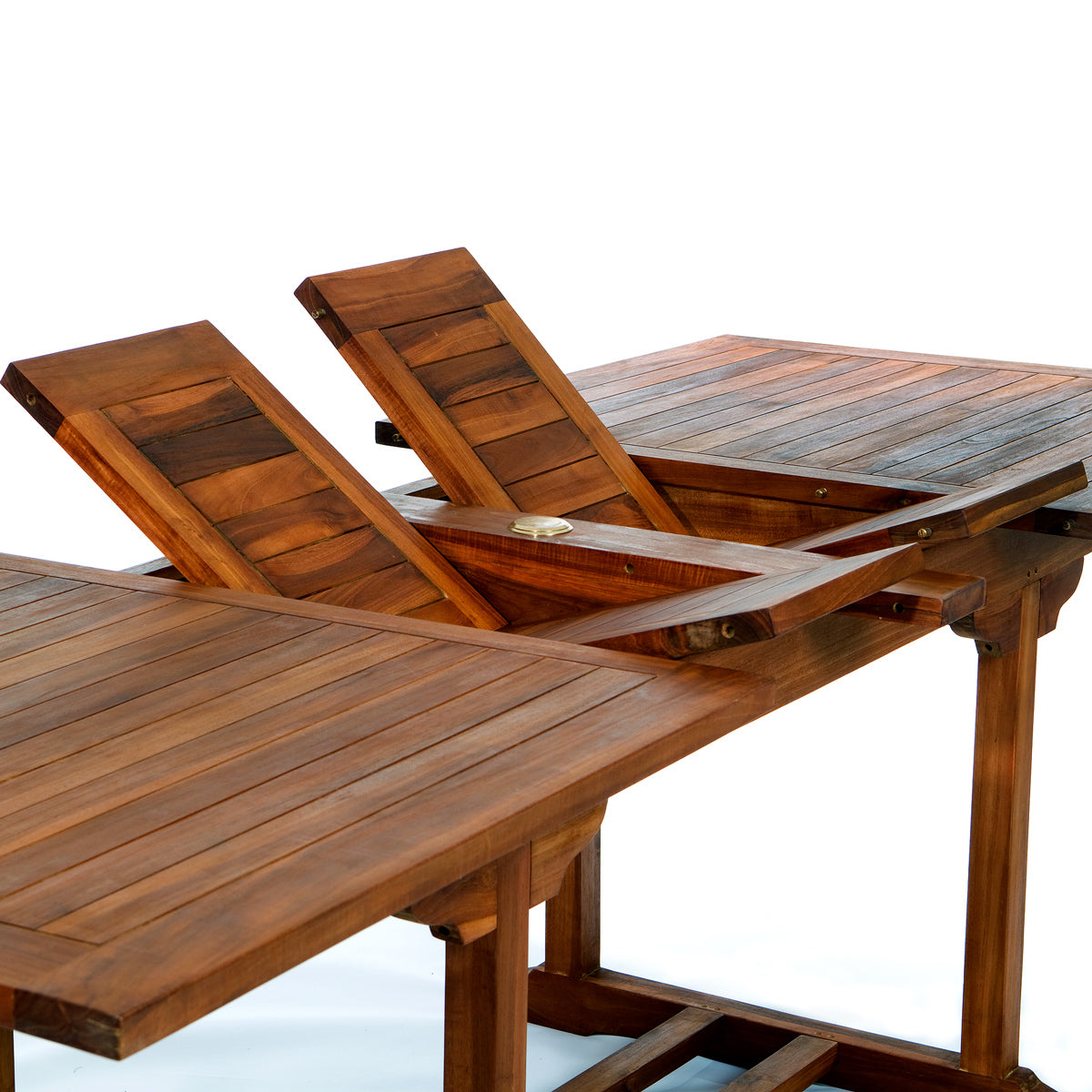 All Things Cedar 7-Piece Rectangle Dining Chair Set & Blue/Green/Red/White Cushion