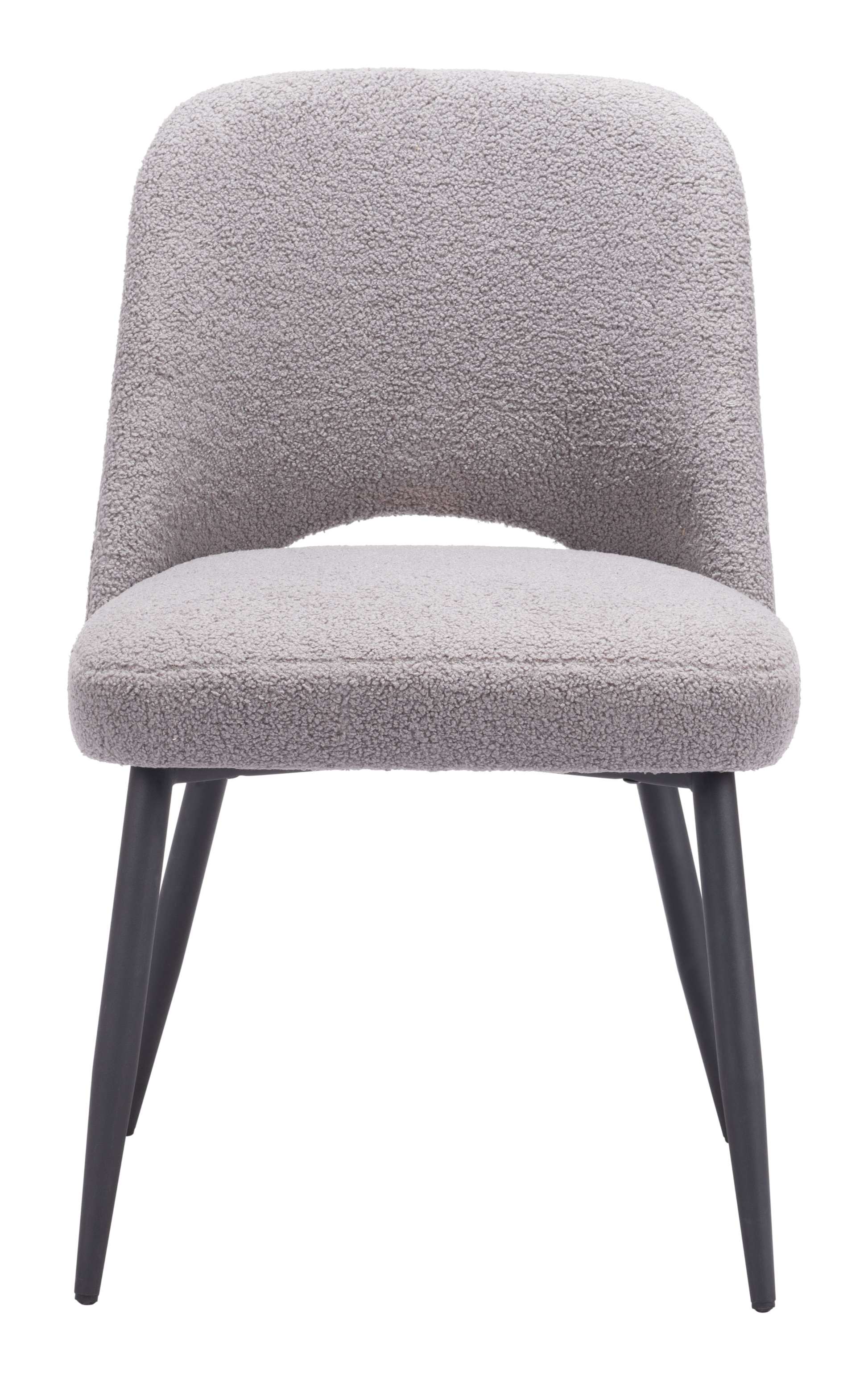 Zuo Modern Teddy Dining Chair in Ivory/Gray