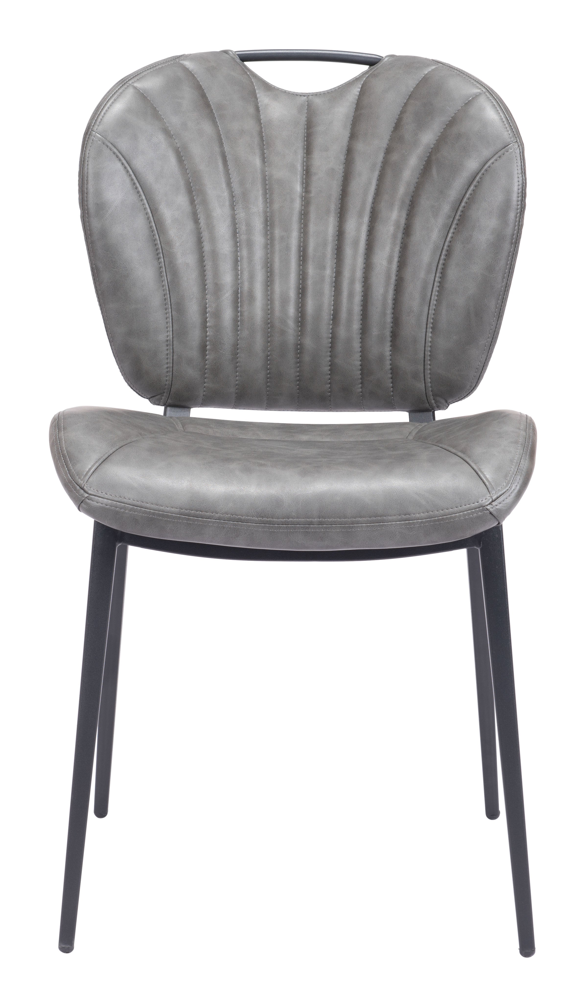 Zuo Modern Terrence Dining Chair (Set of 2) in Vintage Brown/Gray