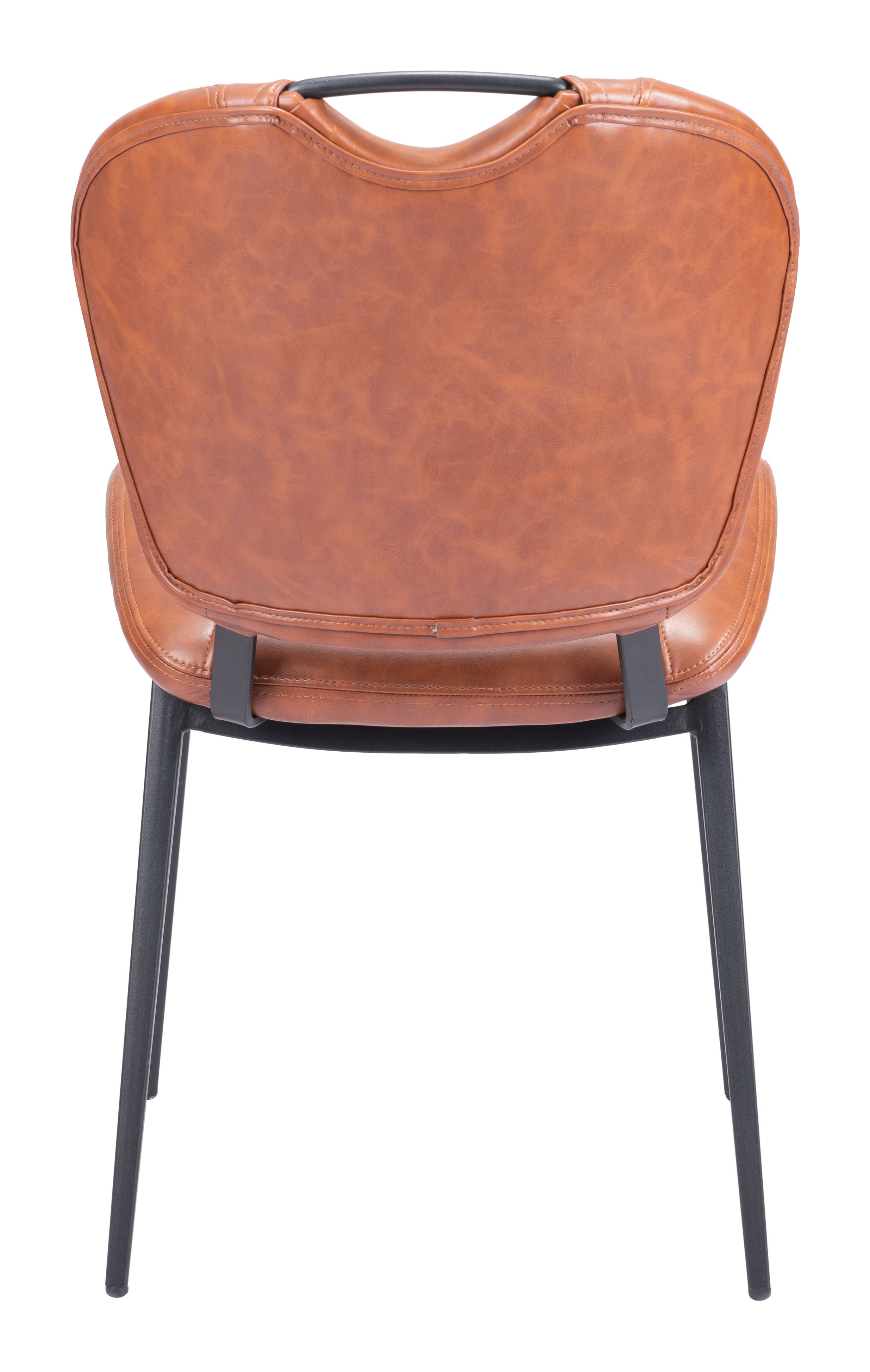 Zuo Modern Terrence Dining Chair (Set of 2) in Vintage Brown/Gray