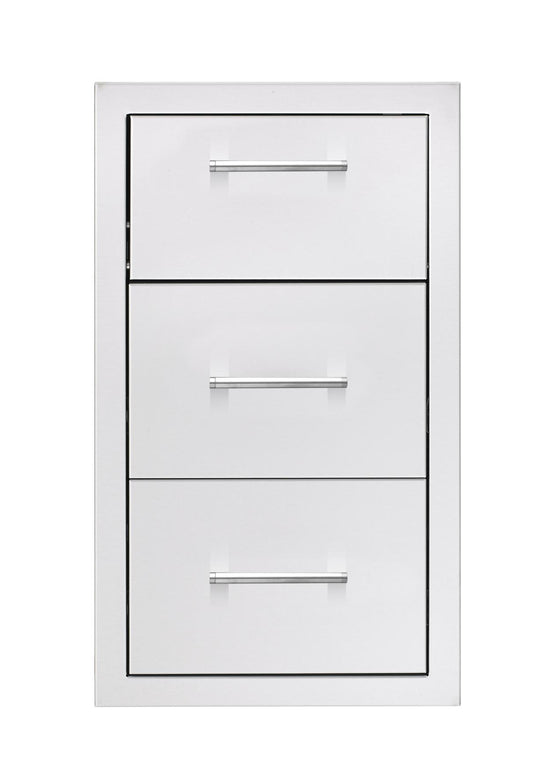 TrueFlame 17" Vertical 2-Drawer And Paper Towel Holder Combo