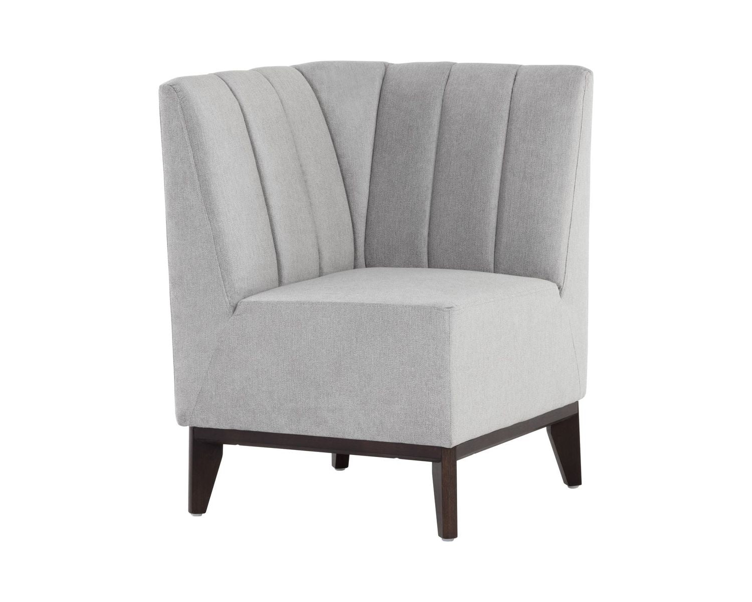 Sunpan Modular Banquette Corner Seat Abbington Navy / Polo Club Stone