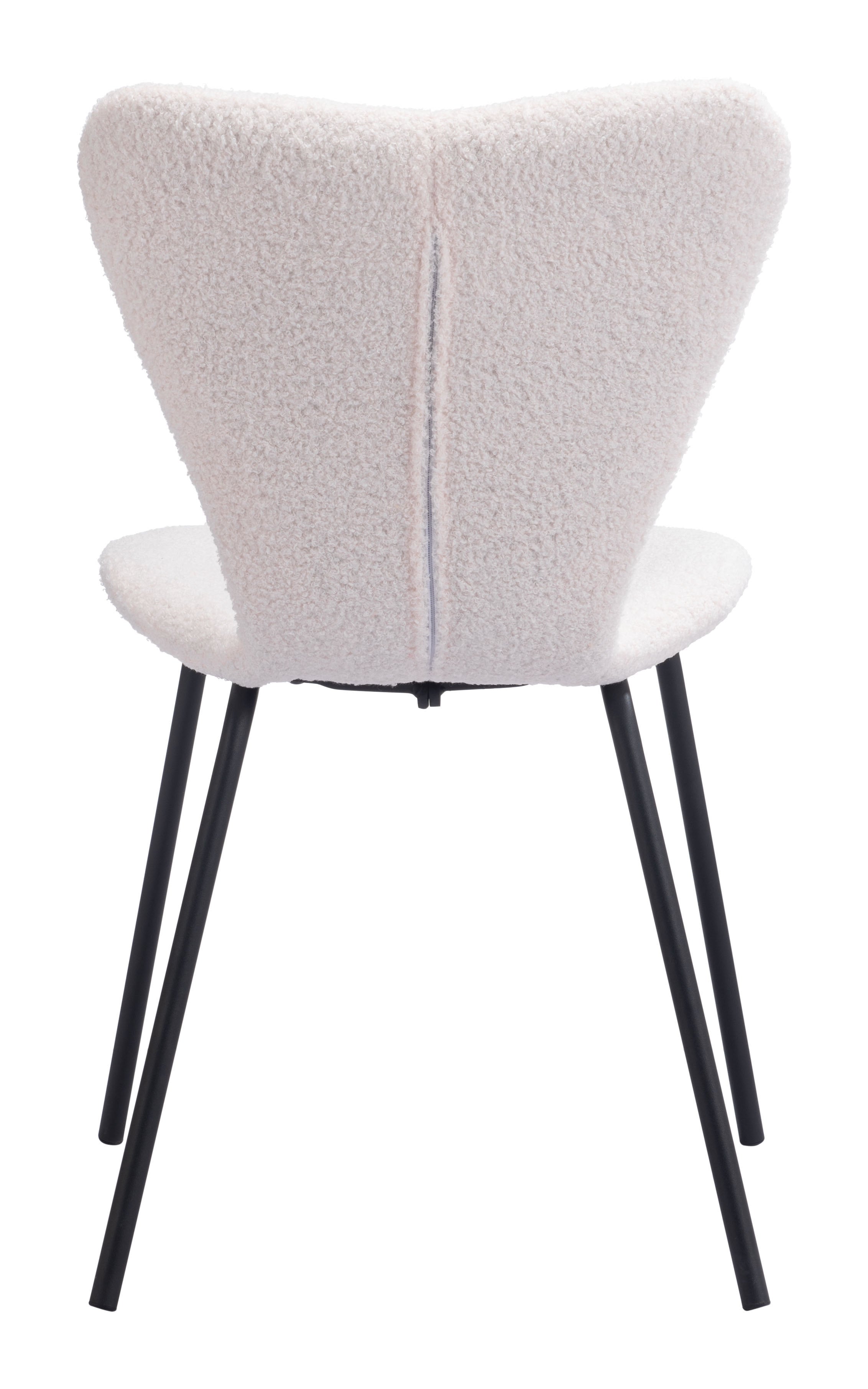 Zuo Modern Thibideaux Dining Chair (Set of 2) in Ivory/Light Gray