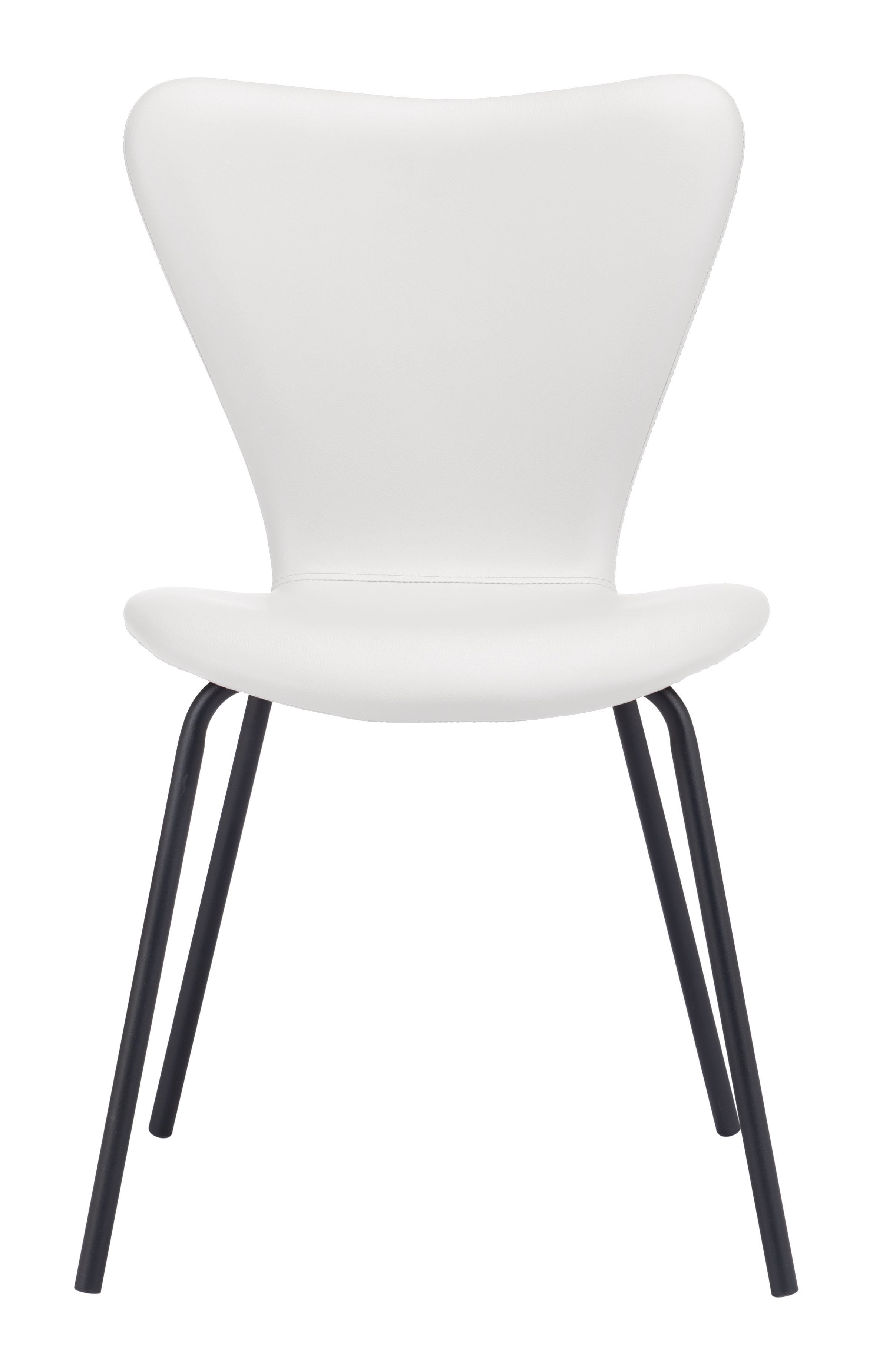 Zuo Modern Torlo Dining Chair in White/Black