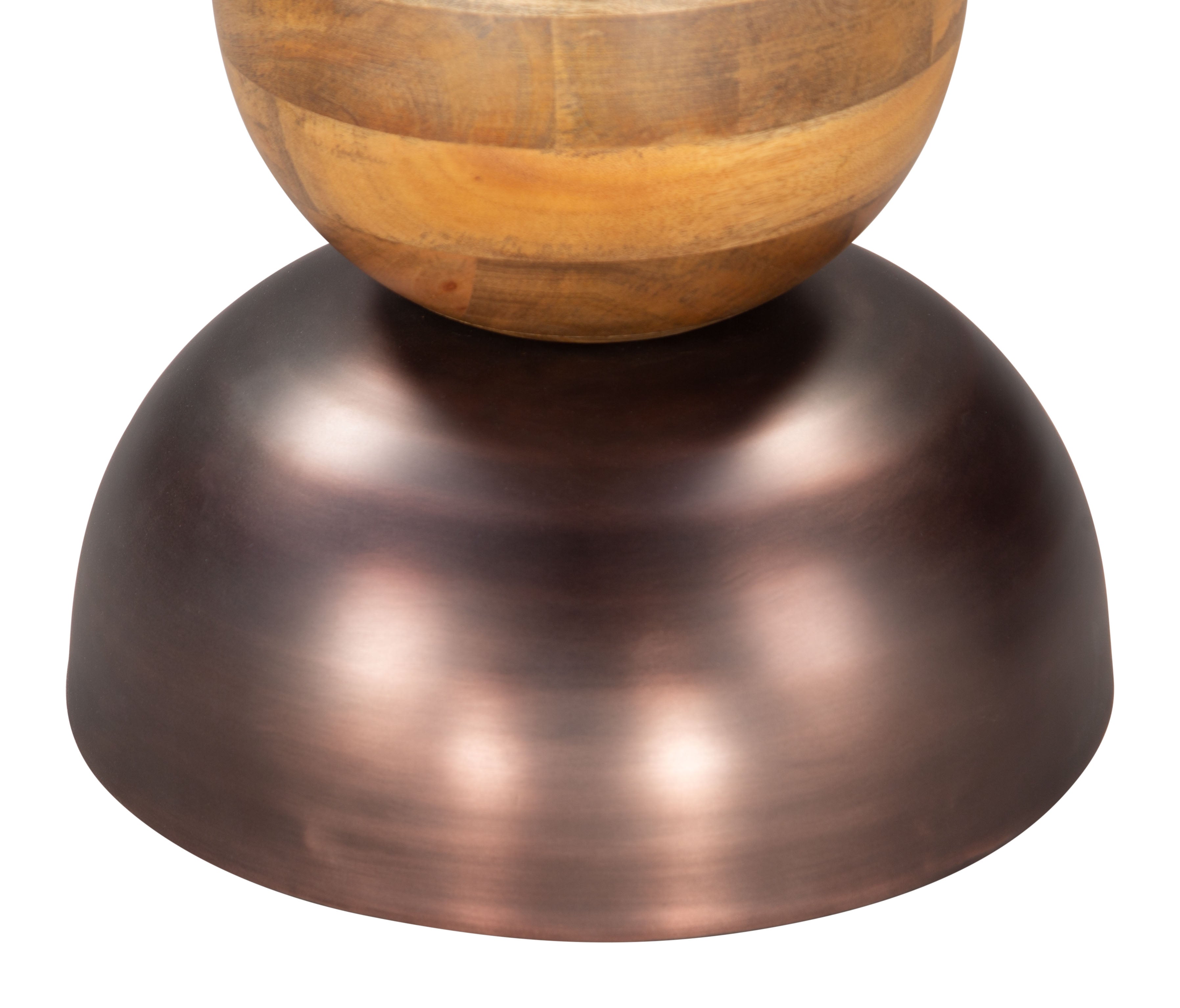 Zuo Modern Tripoli Side Table in Bronze