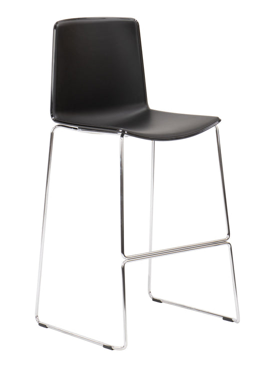 Florida Seating Molded Polypropylene And Aluminum Legs Barstool - TWEET B
