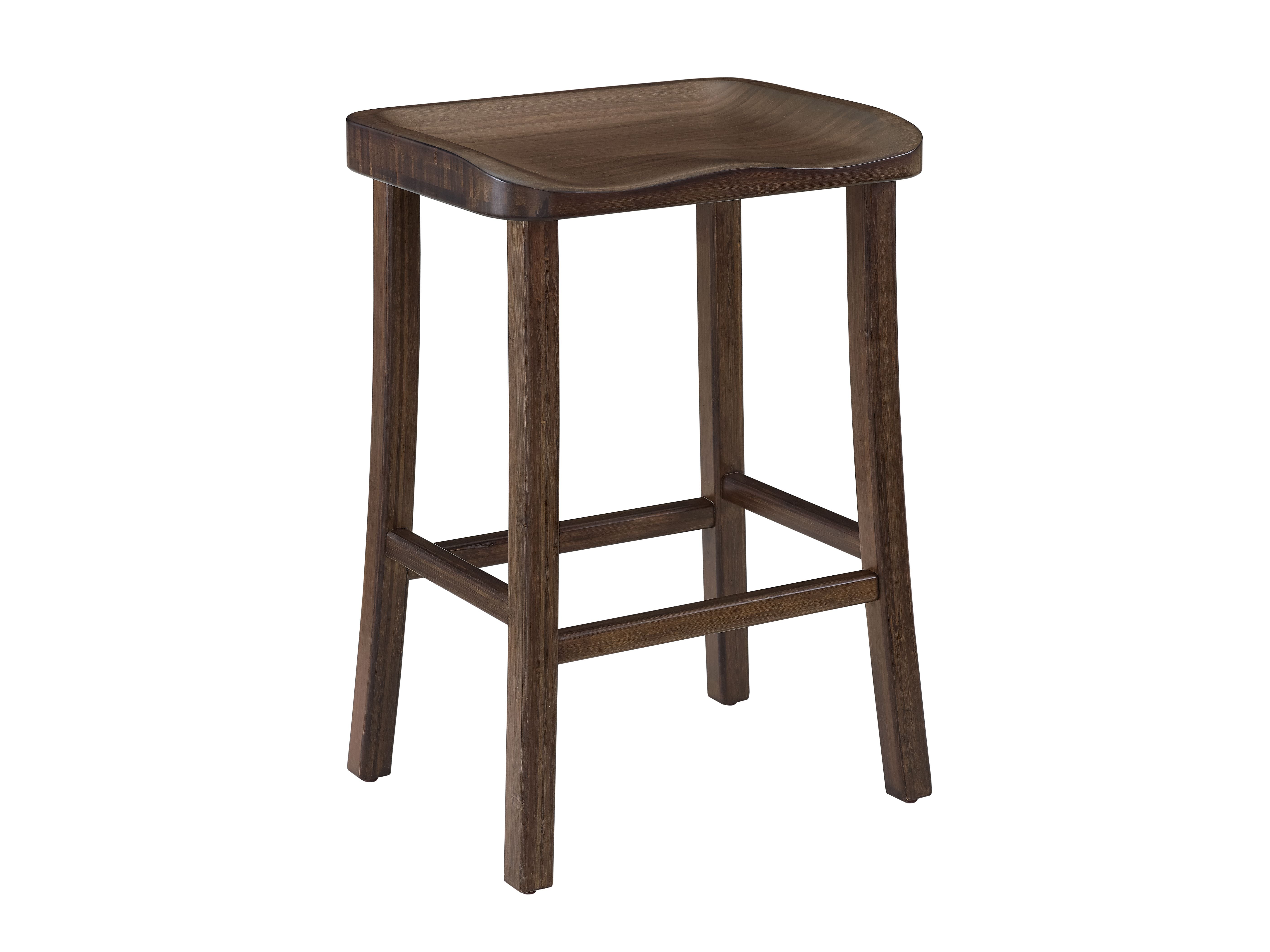 Greenington Tulip Counter Height Stool Caramelized / Black Walnut - Set of Two