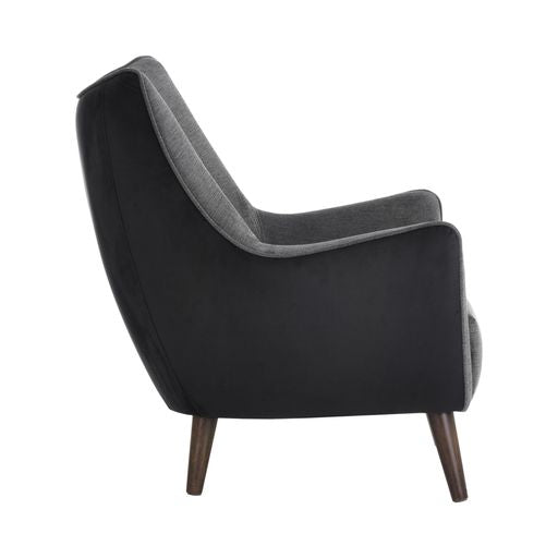 Sunpan Sorrel Lounge Chair Polo Club Kohl Grey Abbington Black / Polo Club Stone Antonio Charcoal