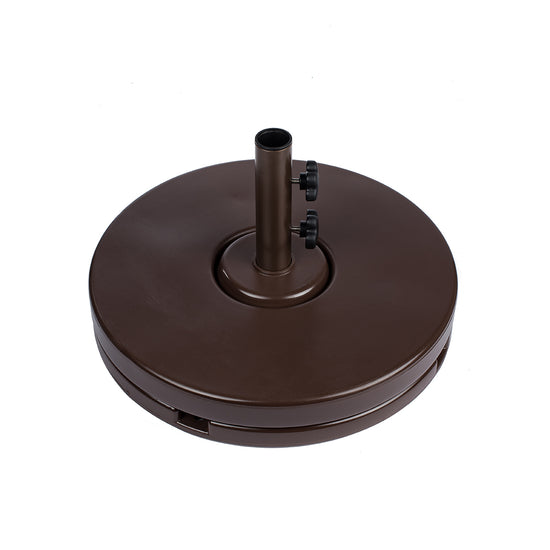 BFM Seating 70 pound - 20" Diameter Resin Coated Concrete Base In Black/White/Bronze/Silver Mist Plastic Base