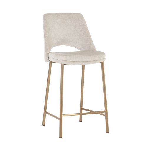 Sunpan Radella Counter Stool Bergen French Blue / Bergen Taupe