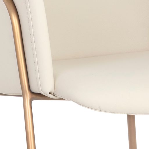 Sunpan Odesa Dining Armchair Abbington Navy / Dillon Cream