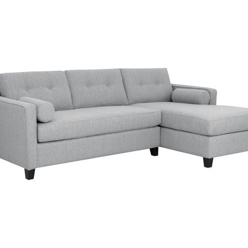 Sunpan Lautner Sofa Bed Chaise - Raf - Limelight Honey / Liv Dove