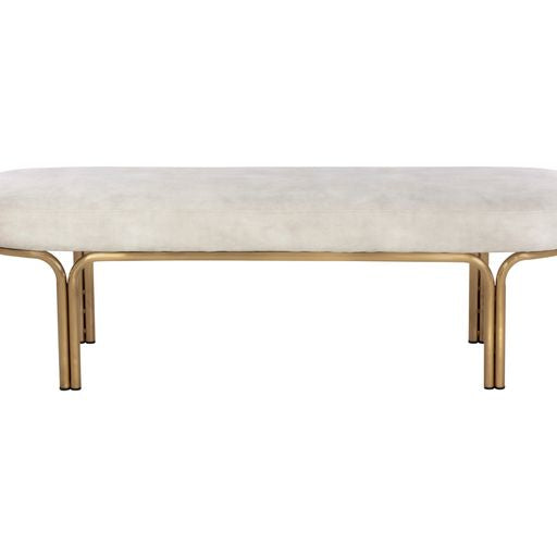 Sunpan Gwen Bench Nono Cream / Nono Shitake