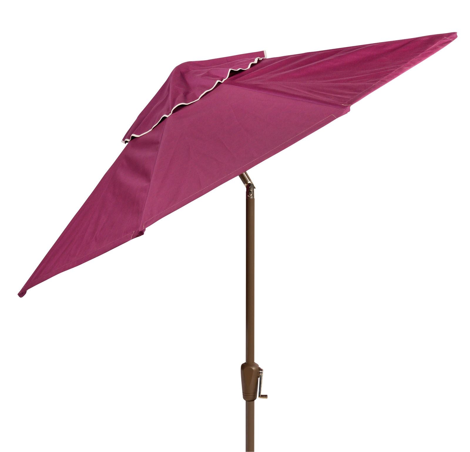 Woodard 7.5' Aluminum 8-Rib Market Umbrella, Beach Bum Creamsicle (Grade A), Almond - Free-Standing Market Base - 3/8” x 24 1/2” Round Steel‡, 21” Cast Aluminum Umbrella Base, Umbrella, Aluminum, Fabric, Square, 4 Legs, Outdoor